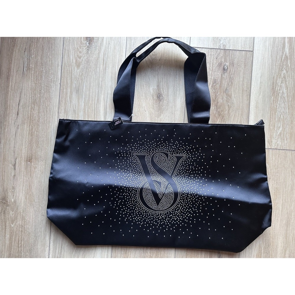Victoria Secret Shine Tote Bag Black Friday 2024 Bling Large Never Used! - Picture 5 of 10